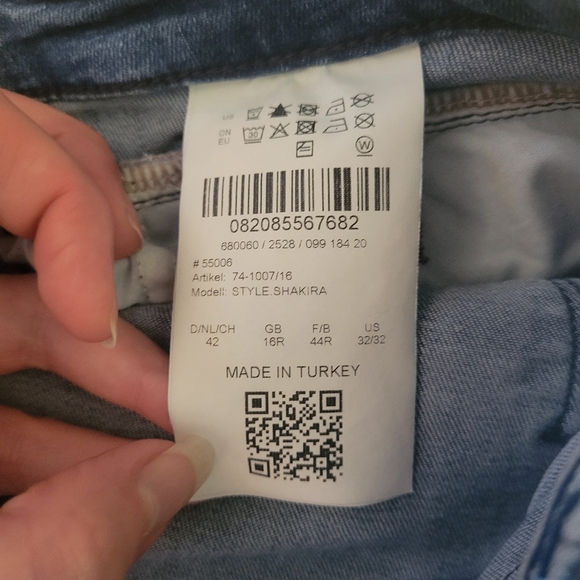 Brax straight leg jeans with floral pattern - Picture 4 of 10